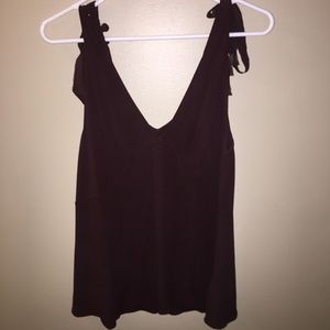 DKNY Silk Brown Top